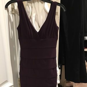 Dress mini eggplant purple